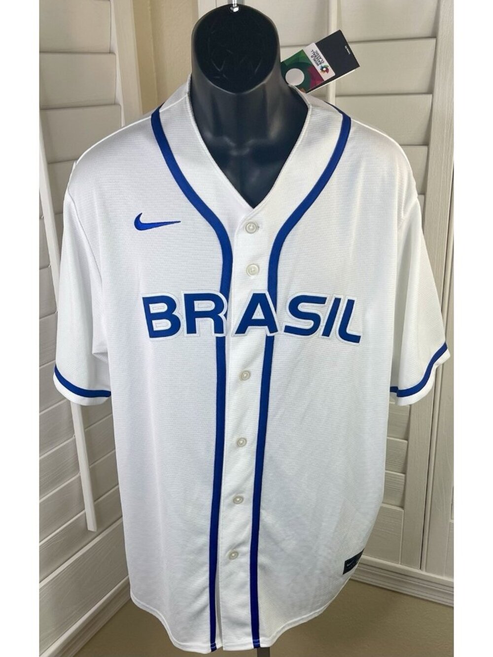 Nike 2026 World Baseball Classic WBC Team Brasil Official MLB Jersey - Men’s XL